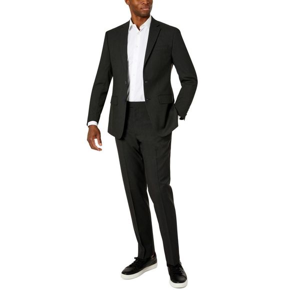 Van Heusen Men's Flex Plain Slim Fit Suits Blue Size 42 main image 1